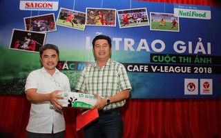 "Tranh chấp trên không" đẹp nhất tháng 3 cuộc thi ảnh V-League 2018