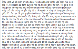 Rộ trò lừa dùng Facebook phải trả phí