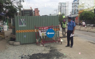 TP HCM: Tạm đình chỉ thi công nhiều công trình trên đường Huỳnh Tấn Phát