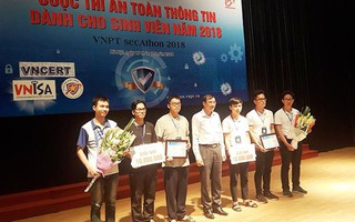 Sinh viên Duy Tân đứng thứ nhì tại Cuộc thi An toàn Thông tin - VNPT Secathon 2018
