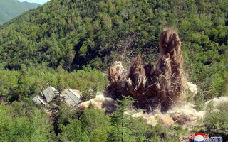 Triều Tiên công bố hình ảnh phá hủy bãi thử hạt nhân