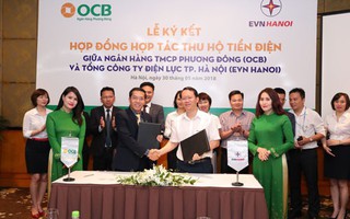 OCB và EVN HANOI hợp tác thu hộ tiền điện