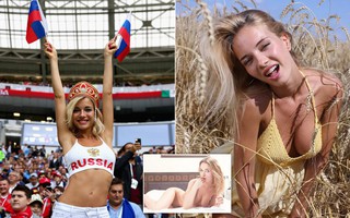 Nữ CĐV nóng bỏng Nemchinova: "Tôi yêu các chàng trai Nga mạnh mẽ"