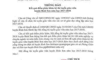 Vụ tăng điểm sau phúc khảo: 62 điểm nhưng công bố 26 điểm