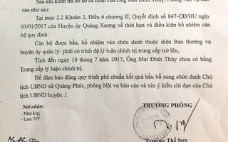 Cán bộ huyện luân chuyển về làm chủ tịch xã chưa đủ điều kiện