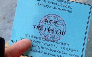 Nghĩ từ tấm vé tàu in tiếng Hoa