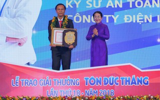 GIẢI THƯỞNG TÔN ĐỨC THẮNG: Vinh danh 11 kỹ sư, công nhân tiêu biểu