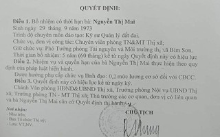 Thanh Hóa: "Ưu ái" bổ nhiệm nữ phó phòng thiếu nhiều tiêu chuẩn