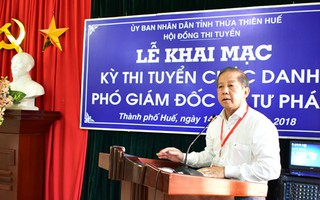 Thừa Thiên - Huế tổ chức thi tuyển Phó Ban Nội chính Tỉnh ủy