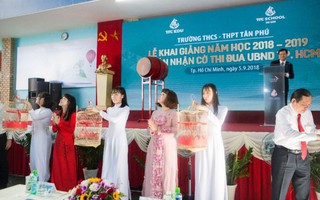 Trường THCS - THPT Tân Phú khai giảng năm học mới