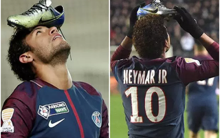 Đưa PSG vào bán kết, Neymar ăn mừng kiểu dị