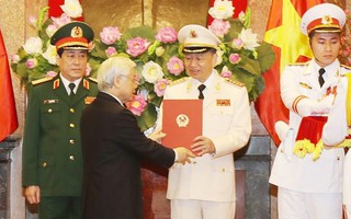 Bộ trưởng Tô Lâm và ông Lương Cường được phong hàm Đại tướng