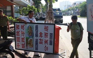 Xử phạt 30 cơ sở ghi bảng quảng cáo toàn chữ nước ngoài tại "phố Trung Quốc" Đà Nẵng