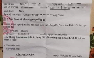 Chẩn đoán nam thanh niên có "kinh nguyệt nhiều" là do lỗi đánh máy!