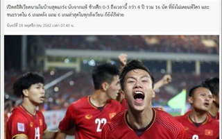 Báo chí Thái hết dám "gáy" trước trận gặp Việt Nam
