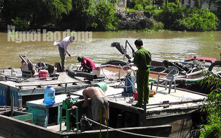 Truy quét “cát tặc” lộng hành trong đêm, bắt 4 đối tượng