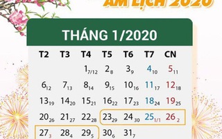 Công chức, viên chức, NLĐ được nghỉ 14 ngày vào các dịp lễ, Tết trong năm 2020