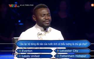 Chương trình "Ai là triệu phú" nhầm kiến thức về CLB Tottenham?