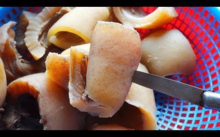 Đặc sản Sơn La: Da trâu muối chua níu chân du khách