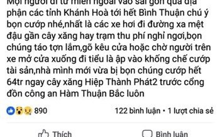 Công an Ninh Thuận nói gì về tin đồn cướp tại cây xăng?