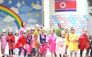 Trường Mẫu giáo Việt-Triều náo nức trước chuyến thăm của Chủ tịch Kim Jong-un