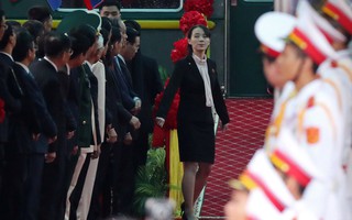 Đến ga Đồng Đăng, em gái ông Kim Jong-un xuống tàu đầu tiên