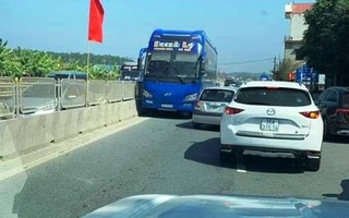Truy tìm tài xế xe khách Thanh Hóa chạy ngược chiều trên Quốc lộ 1A