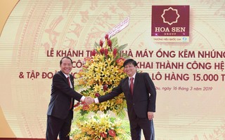 Tôn Hoa Sen khánh thành nhà máy ống kẽm nhúng nóng 85.000 tấn