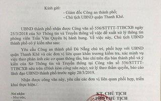 Chủ tịch Đà Nẵng yêu cầu báo cáo vụ phóng viên Báo Người Lao Động bị hành hung