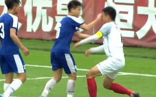 Cầu thủ U17 Hà Nội đấm rách mí mắt đồng nghiệp Trung Quốc
