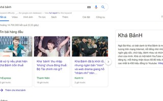 Khá Bảnh đứng đầu xu hướng tìm kiếm Google tuần qua