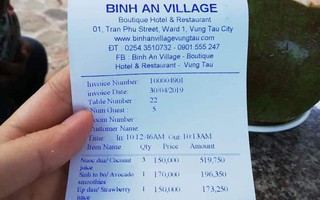 Sự thật resort Bình An ở Vũng Tàu bị tố "chém" 150.000 đồng/trái dừa