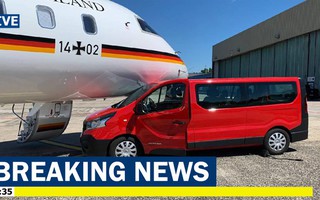 Máy bay chở Thủ tướng Đức Angela Merkel bất ngờ gặp nạn