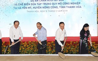 Thủ tướng ấn nút khởi công dự án bò sữa 3.800 tỉ đồng tại Thanh Hóa