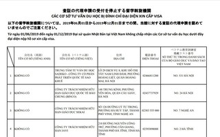 Thêm 11 cơ sở tư vấn du học ở Việt Nam bị Nhật Bản chặn đơn xin visa từ 1-6