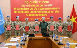 Thêm 7 sĩ quan Việt Nam đi gìn giữ hòa bình Liên Hiệp Quốc