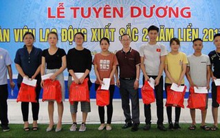 Thái Bình: Công ty TNHH Công nghiệp Tactician tuyên dương công nhân tiêu biểu