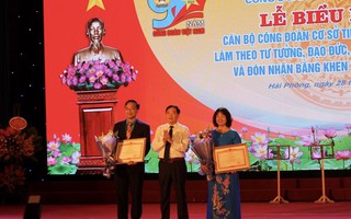 HẢI PHÒNG: Tuyên dương cán bộ Công đoàn học tập và làm theo Bác