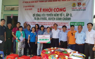 Hỗ trợ 1,5 tỉ đồng xây dựng nông thôn mới