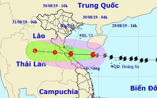 Bão số 4 giật cấp 11 đổ bộ Nghệ An - Quảng Bình sáng mai, gây mưa lớn