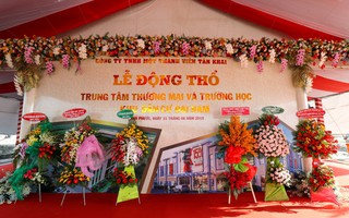 Xây Trung tâm thương mại Đại Nam và Trường học tại Khu dân cư Đại Nam - Bình Phước