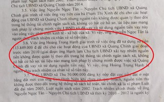 Chủ tịch xã bỏ hơn 113 triệu đồng tiền túi ra lo việc công, huyện không biết chi vào việc gì