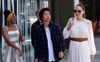 Angelina Jolie duyên dáng bên Pax Thiên, Zahara, Shiloh