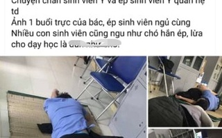 Xôn xao thông tin nam bác sĩ ôm nữ sinh viên thực tập ngủ trong ca trực