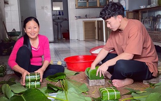 Trần Minh Vương kể chuyện đưa Việt kiều Mỹ về Thái Bình đón Tết, khoe cùng mẹ gói bánh chưng