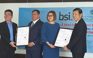 VWS nhận chứng chỉ ISO 9001 và 14001