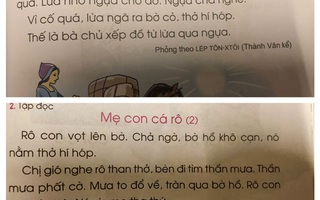 Sách giáo khoa Tiếng Việt lớp 1 đầy "sạn": Hãy để xã hội kiểm định, lựa chọn sách giáo khoa!