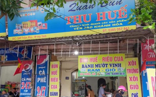 Quán bún bị phản ánh "chặt chém" đoàn làm từ thiện ở Hà Tĩnh