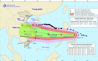 Bão mới Molave "đổ bộ Philippines nhiều lần" trước khi đe dọa miền Trung Việt Nam