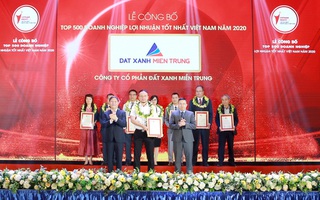 Đất Xanh Miền Trung được vinh danh top 500 doanh nghiệp tư nhân có lợi nhuận tốt nhất Việt Nam